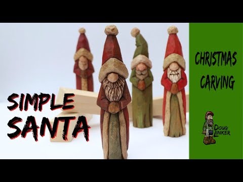 Woodcarving How To : Carve  Bob's Simple Santa from a Block of Wood