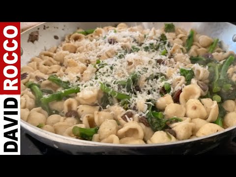 HOW TO MAKE: Orecchiette with Rapini, Pine Nuts and Raisins | David Rocco's Recipes
