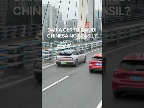 A AUDI, em caixa alta, é a marca-irmã elétrica criada com a chinesa SAIC.