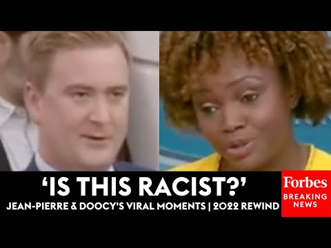 'Is This Racist?': Karine Jean-Pierre Vs. Peter Doocy— Best Moments Of The Past Year | 2022 Rewind