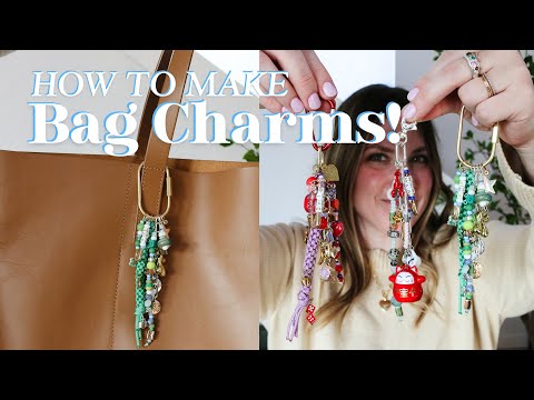 How to make bag charms and keychains! | Easy Step-by-Step Tutorial to Make Your Own Custom Bag Charm