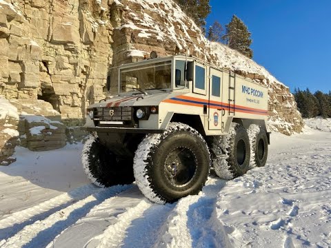 Вездеход «Бурлак» проходит испытания в условиях экстремально низких температур в Якутии