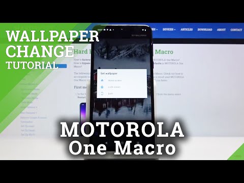 How to Change Wallpaper in MOTOROLA One Macro – Wallpaper Update