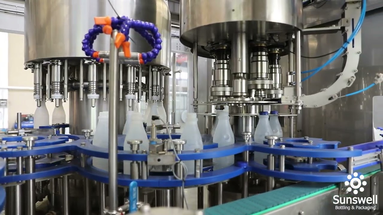 Botswana,5000bph 500ml PP Bottle Cold Chain Pure Milk Filling labeling Machine