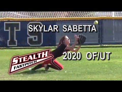 2020 Skylar Sabetta Outfield and Utility Slapper Softball Skills Video