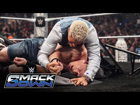 FULL SEGMENT: Cody Rhodes and John Cena brawl during contract signing: SmackDown, July 18, 2025
