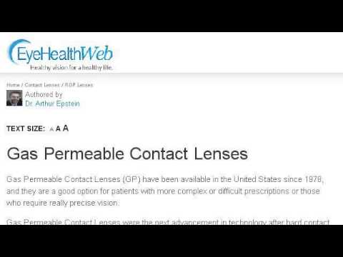 Types Of Gas Permeable Contact Lenses