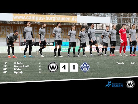 25. Spieltag: SV Wacker Burghausen - SV Viktoria Aschaffenburg (Saison 2021/2022)