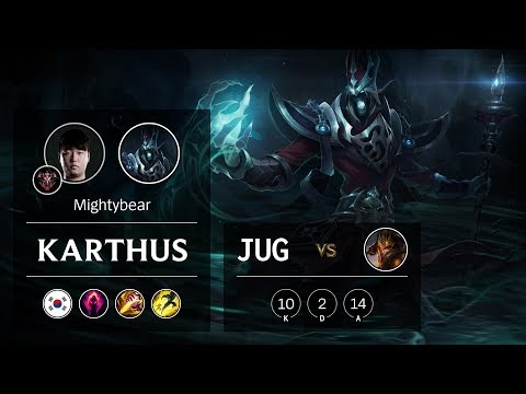 Karthus Jungle vs Jarvan IV - KR Grandmaster Patch 9.13