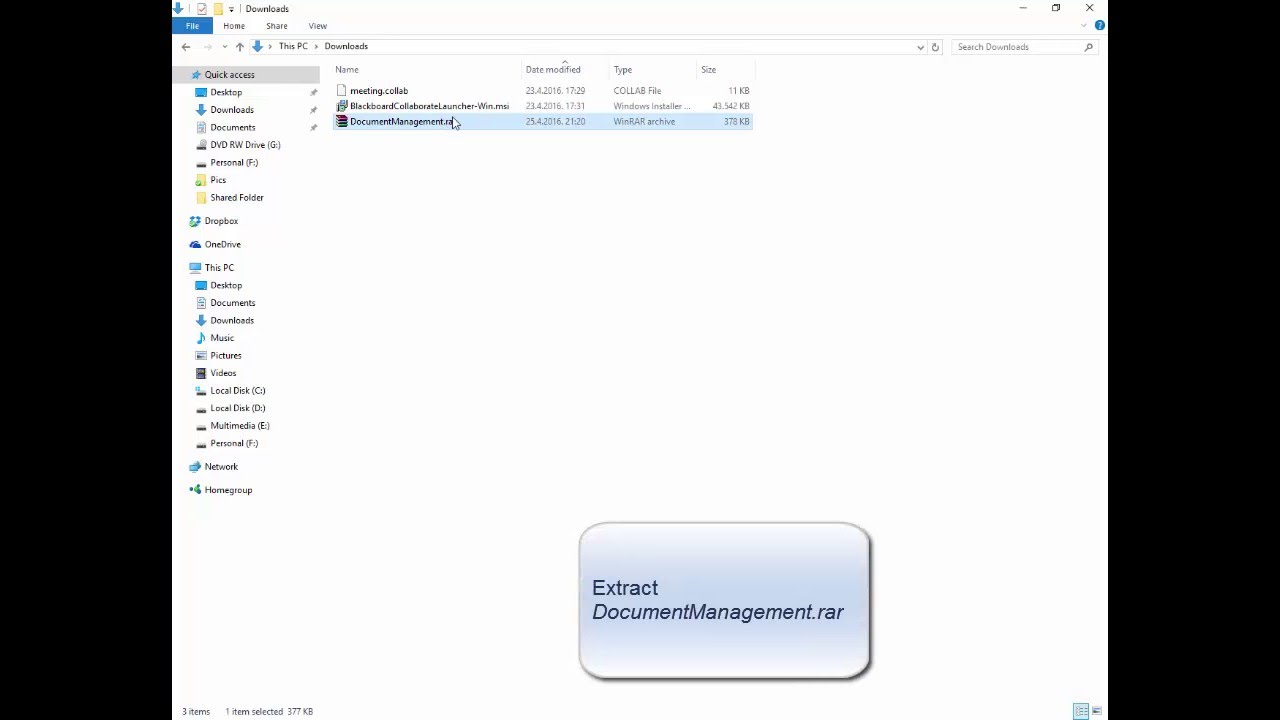 How to run Access Document Management database