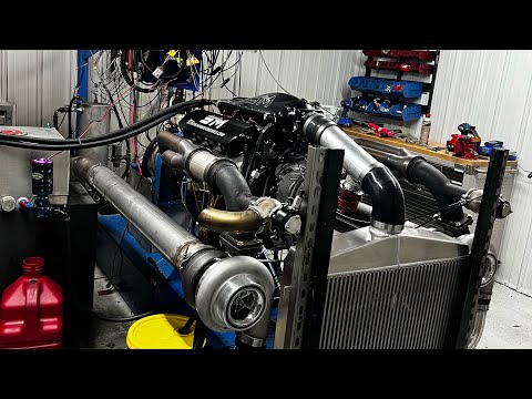 Twin Turbo 632” Big Block Makes Big Power On Pump Gas and C16!