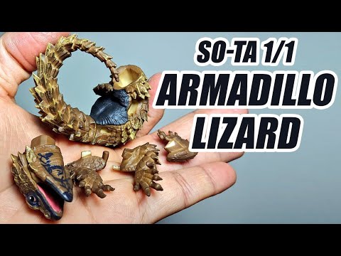 UNBOXING - SO-TA 1/1 Blind Box Realistic Armadillo Lizard