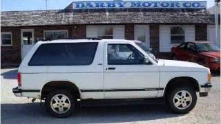preview picture of video '1992 Chevrolet S10 Blazer Used Cars Wheatland MO'