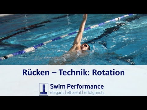 Rücken: Technik Rotation für besseres Rücken schwimmen - perfekt schwimmen