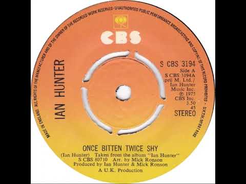 UK New Entry 1975 (98) Ian Hunter - Once Bitten Twice Shy
