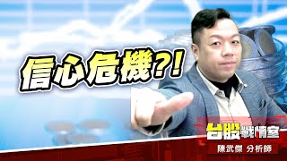 信心危機、退無可退#加權指數｜小武哥投資事務所｜陳武傑 (圖)