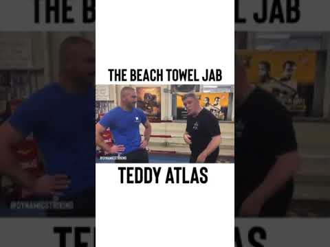 Beach towel jab with Teddy Atlas