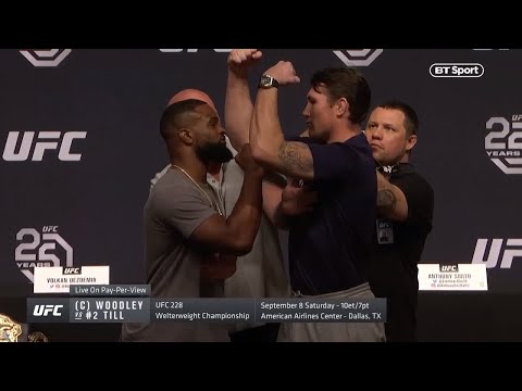 Epic first encounter! Woodley vs Till press conference hightlights