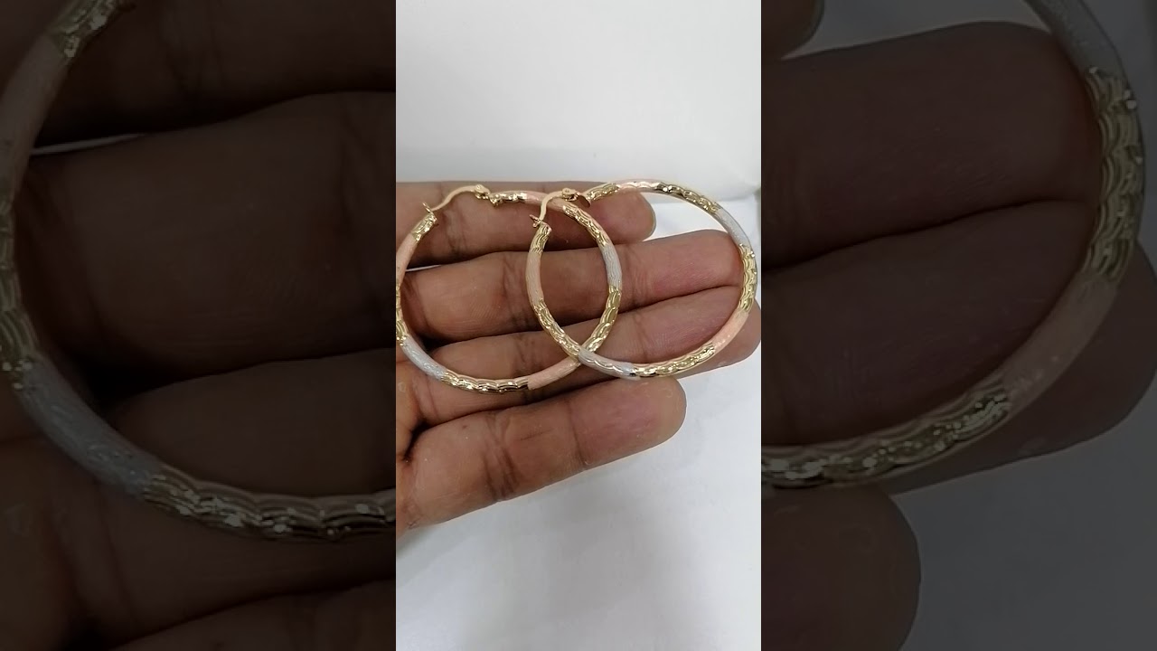 Arracadas Chapa De Oro 14 KT Mod ARR9-125-250