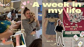 LET'S GET A TATTOO! | Week in my life | needlepoint, mahjong