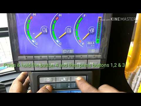 Threshold hour setting in L&T Komatsu hydraulic excavator