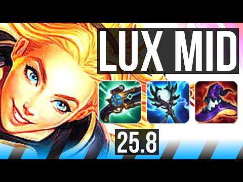 LUX vs XERATH (MID) | 7/0/10, Godlike | EUW Diamond | 25.8