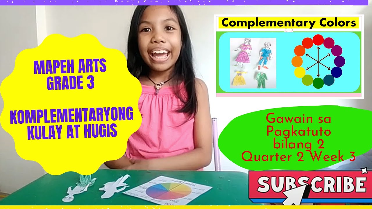 Putar video Komplementaryong Kulay at Hugis | Grade 3 ARTS | Elaissa Marie sekarang Komplementaryong Kulay at Hugis | Grade 3 ARTS | Elaissa Marie