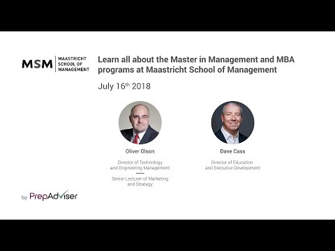 Learn all about the Master in Management and MBA programs at Maastricht School of Management (MSM)