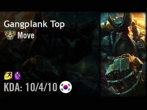 Gangplank Top vs Nautilus - Move - KR Challenger Path 6.3