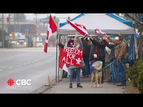 Tensions rise over vaccine mandates along the Canadian border in Surrey