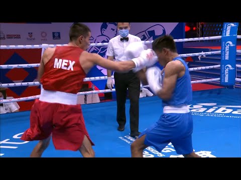 Day 4 (57kg) VEGA BARRERAS Miguel (MEX) vs  RAI Puran NEP | AIBA WCHs 2021