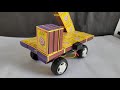 How To Make Matchbox Jcb Truck At Home Diy Matchbox Crane Truck Model