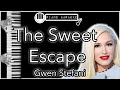 The Sweet Escape Gwen Stefani Piano Karaoke Instrumental