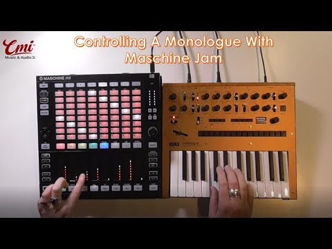 Maschine Jam: How to control a  Korg Monologue with Maschine Jam