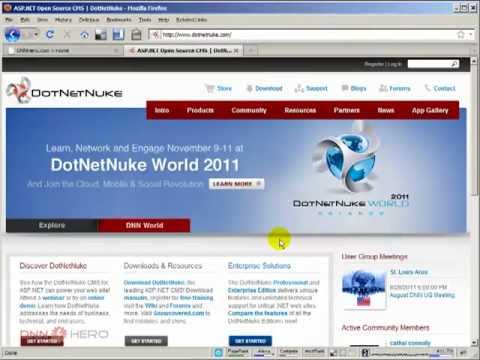DotNetNuke Tutorial - Upgrading from DotNetNuke 5 to DotNetNuke 6 - Video #249