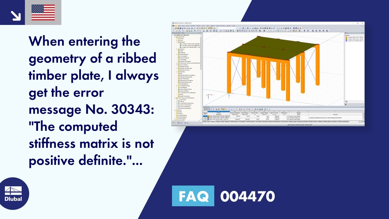 [EN] FAQ 004470 | When entering the geometry of a ribbed timber plate, I always get error message...