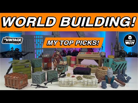 My Favorite World Building Items! | Star Wars The Vintage Collection | Star Wars Diorama Accessories