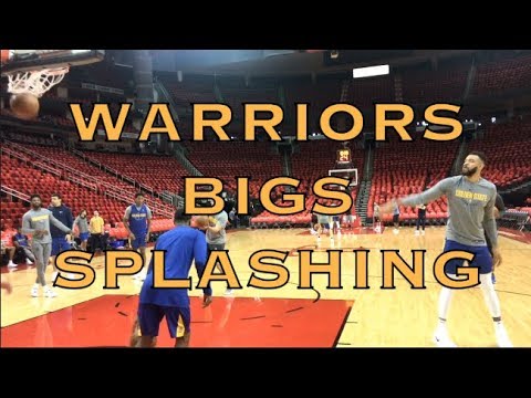 JaVale, Zaza (putting Ron Adams in a headlock 😂), Jordan Bell & Damian Jones before 2018 WCF G7