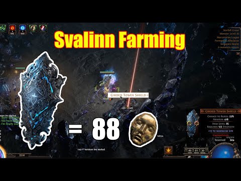 [POE 3.26] Svalinn farming - 20D/hour(Svalinn) or 6D/hour(no Svalinn) - 400 maps of data