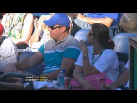Federer Hotshot vs Dodig @ Indian Wells 2013