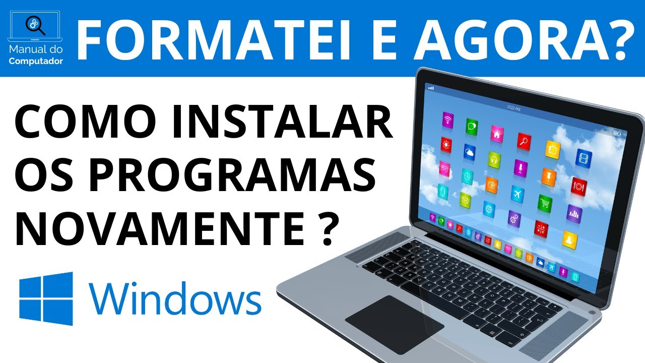 FORMATEI O COMPUTADOR E PERDI OS PROGRAMAS. COMO RECUPERAR DE GRAÇA? - TRUQUE DE TÉCNICO