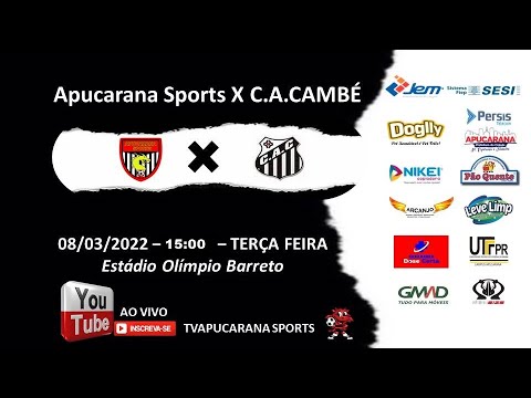 AMISTOSO - APUCARANA SPORTS X C.A.CAMBÉ