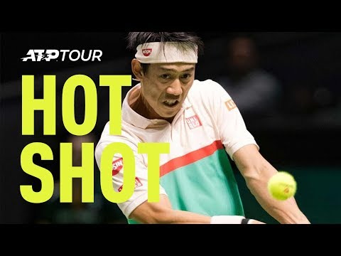 Hot Shot: Nishikori Clobbers 137 KPH Backhand Winner in Rotterdam 2019