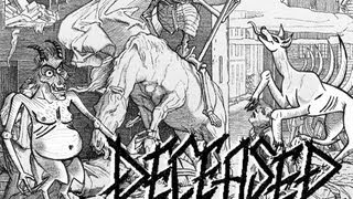 Deceased - The 13 Frightened souls - LYRICS trippy animation disturbing creepy death metal video