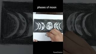 how to draw phases of moon 🌒🤯🙀 #shorts #drawing