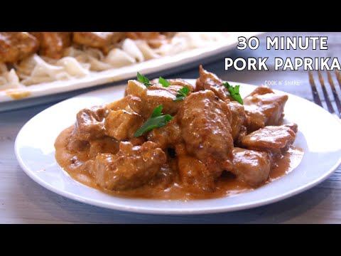 Easy Creamy Paprika Pork Recipe in 30 Minutes