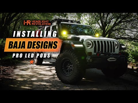 LET THERE BE LIGHT! Installing Baja Designs Squadron LED Pods on a Jeep Wrangler/Gladiator!