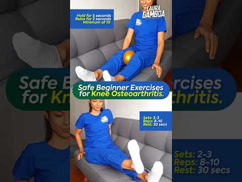 Safe Beginner Exercises for Knee Osteoarthritis ✅ #osteoarthritis #artrosisderodilla #kneepain