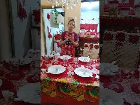 minha dica como monta sua mesa linda par o natal,gastando nada so voce tem na sua casa ,linda🎅