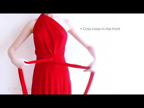 How to tie the Von Vonni  Transformer Dress    One Shoulder style 720p 1